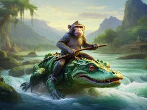 The Clever Monkey and the Deceptive Crocodile