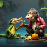 The Clever Monkey and the Deceptive Crocodile